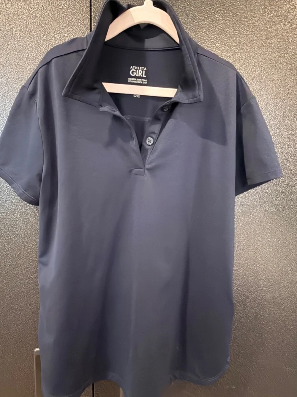 Athleta Girl School Day Polo Navy Uniform Top 12/L and 16/XXL